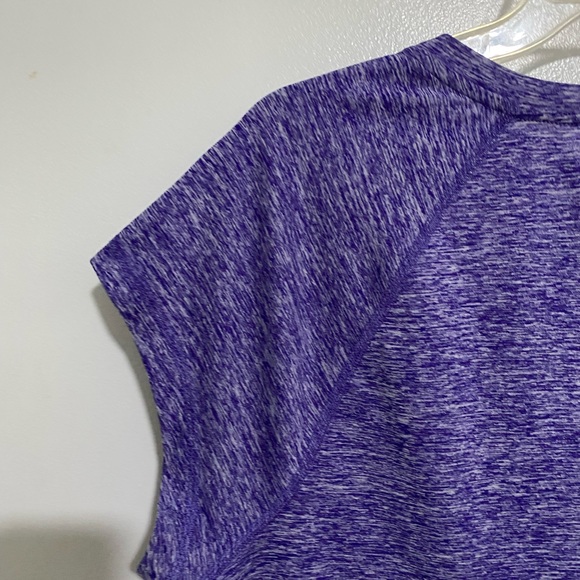 Women Sport Tee Extra Large XL Rapidry Tee Yoga Top Marled Purple T-Shirt - Picture 6 of 14
